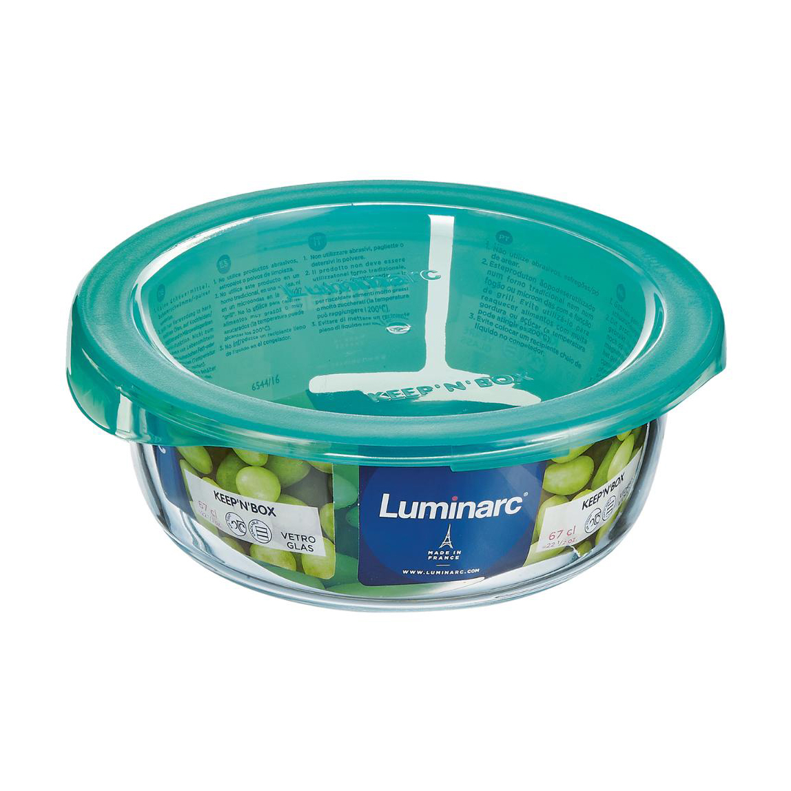 Харчовий контейнер Luminarc Keep'n'Box Lagoon круглий, 670 мл (P5524)