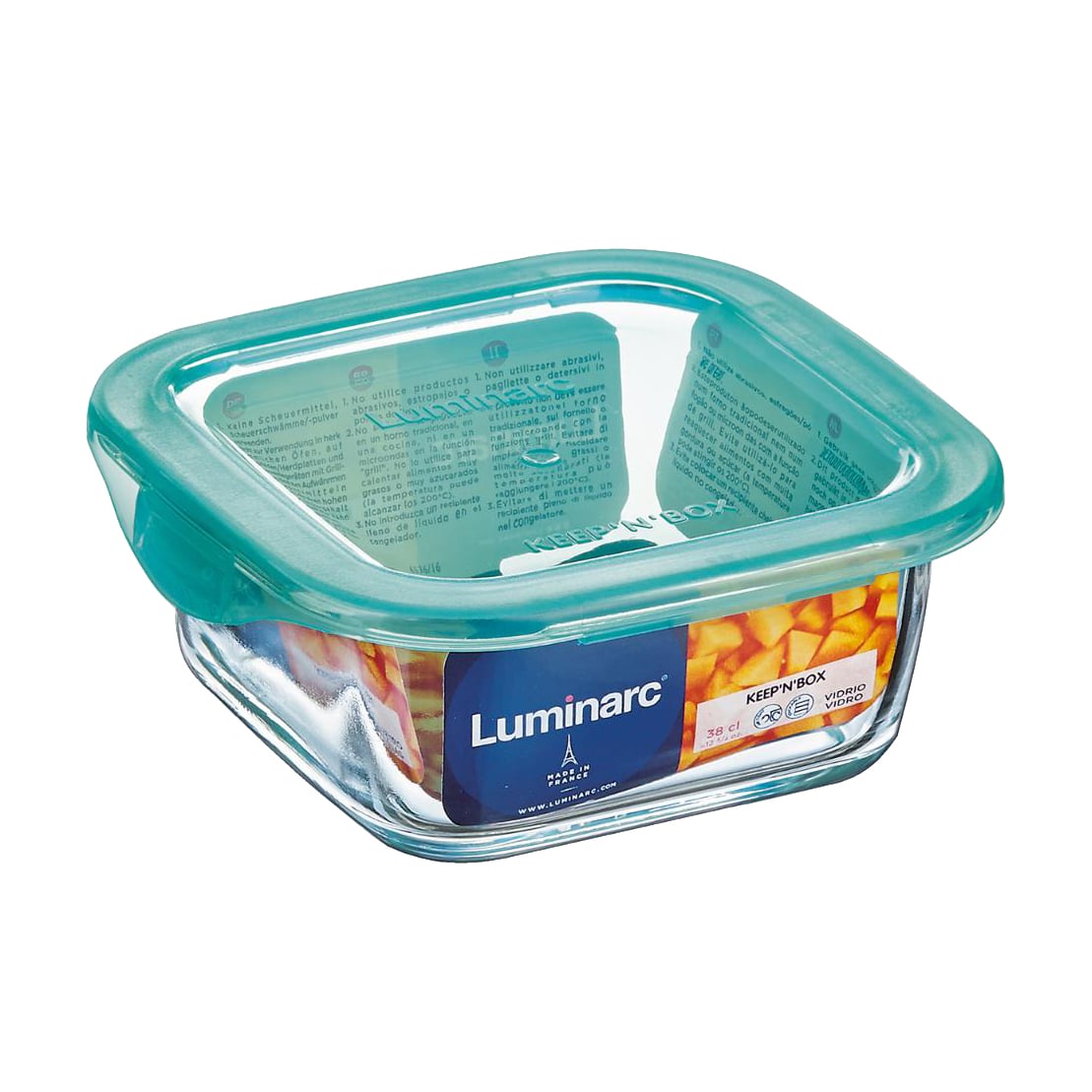 Харчовий контейнер Luminarc Keep'n'Box Lagoon квадратний, 380 мл (P5522)